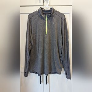 Men's L Nike Dri-Fit Long Sleeve Quarter Zip Top